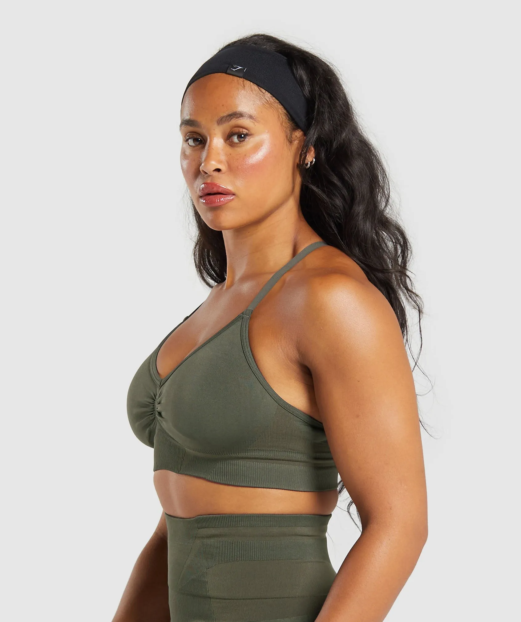 Gymshark Boost Bra - Strength Green/Weighted Green sold by Gymshark product image thumbnail 3