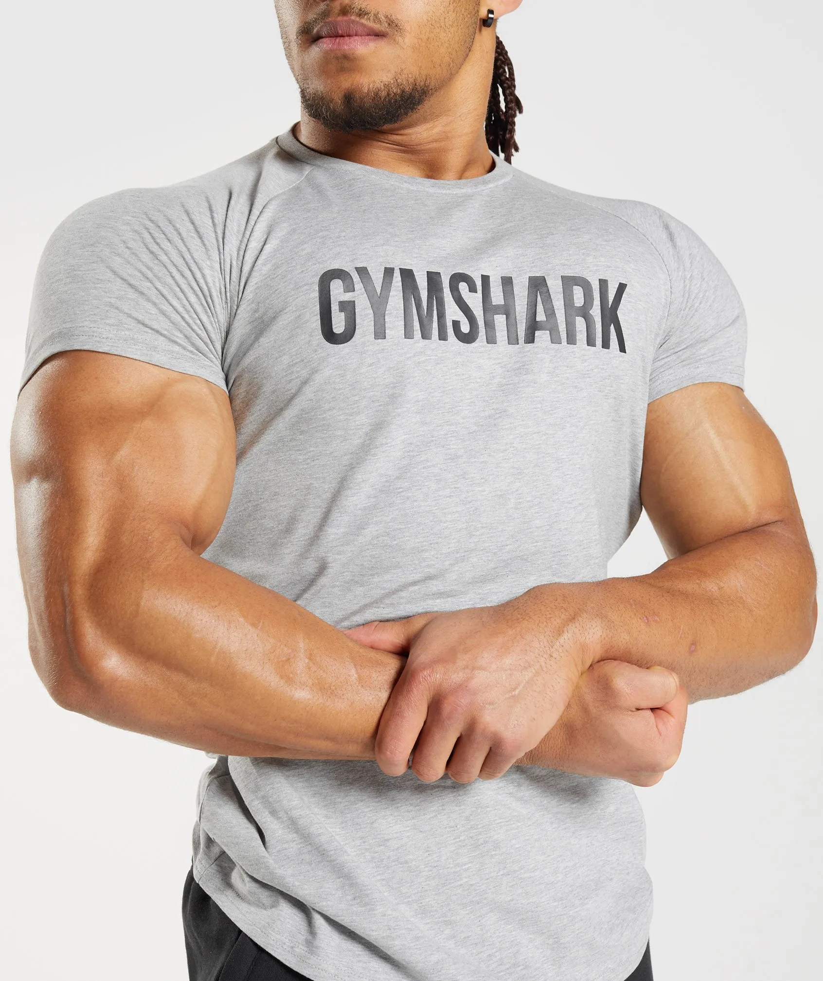 Gymshark Apollo T-Shirt - Light Grey Marl sold by Gymshark product image thumbnail 5
