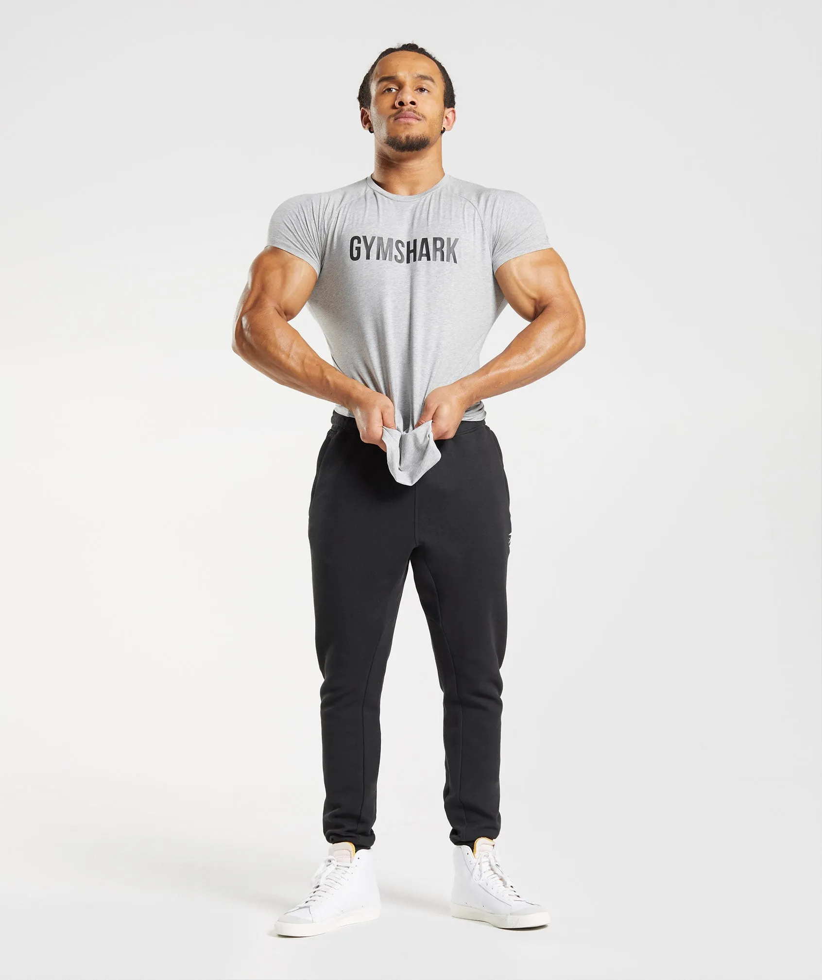 Gymshark Apollo T-Shirt - Light Grey Marl sold by Gymshark product image thumbnail 4