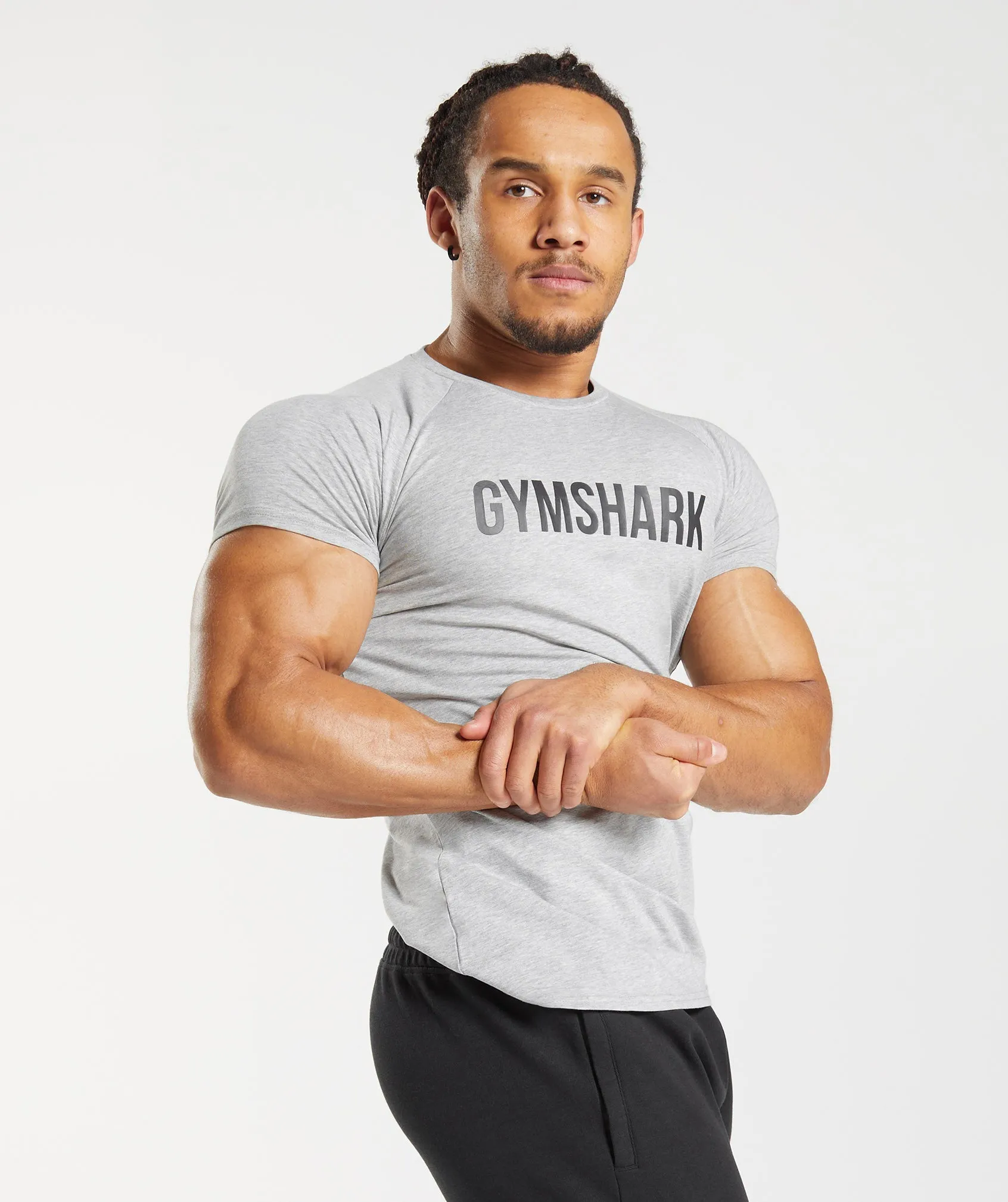 Gymshark Apollo T-Shirt - Light Grey Marl sold by Gymshark product image thumbnail 2
