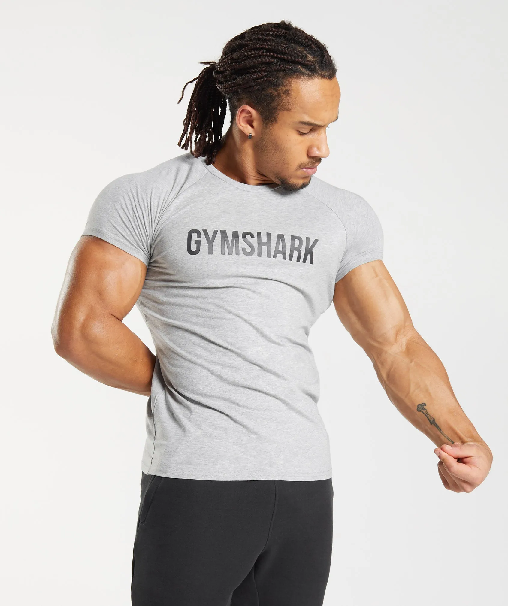 Gymshark Apollo T-Shirt - Light Grey Marl sold by Gymshark