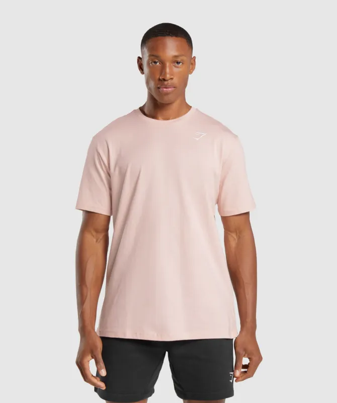 Gymshark Crest T-Shirt - Misty Pink sold by Gymshark