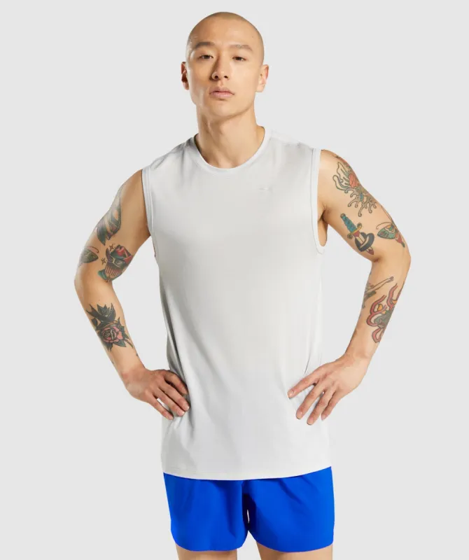 Gymshark Regulate Training Tank - Light Grey sold by Gymshark