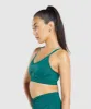 Gymshark Apex Limit Seamless Ruched Sports Bra - Deep Teal/Duck Egg Blue sold by Gymshark