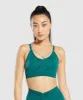 Gymshark Apex Limit Seamless Ruched Sports Bra - Deep Teal/Duck Egg Blue sold by Gymshark