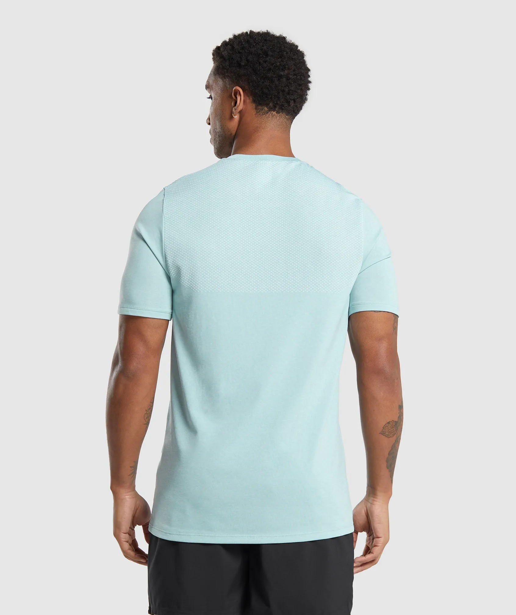 Gymshark Vital Seamless T-Shirt - Lagoon Green/White Marl sold by Gymshark product image thumbnail 2