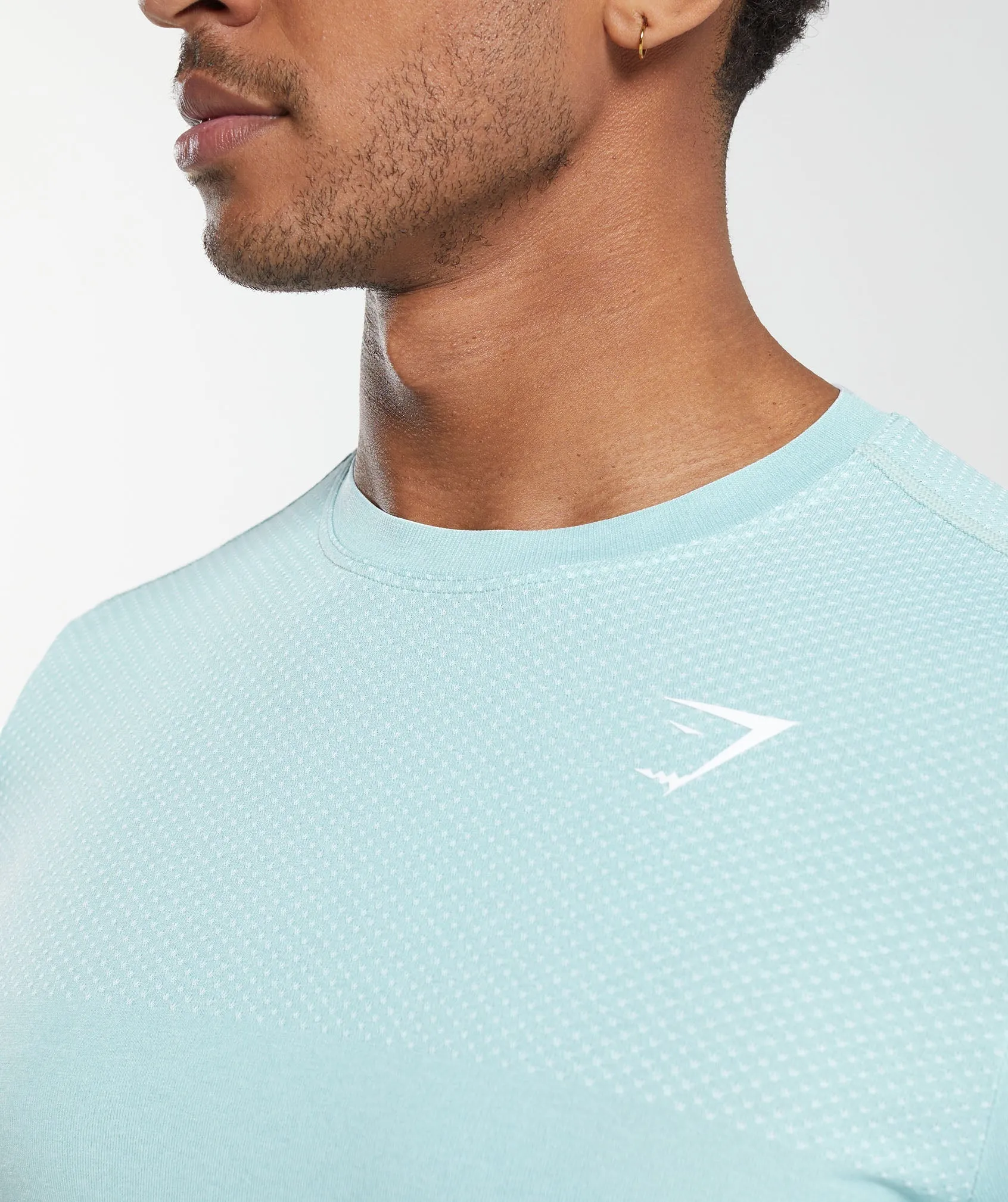 Gymshark Vital Seamless T-Shirt - Lagoon Green/White Marl sold by Gymshark product image thumbnail 5