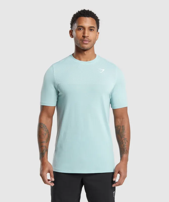 Gymshark Vital Seamless T-Shirt - Lagoon Green/White Marl sold by Gymshark
