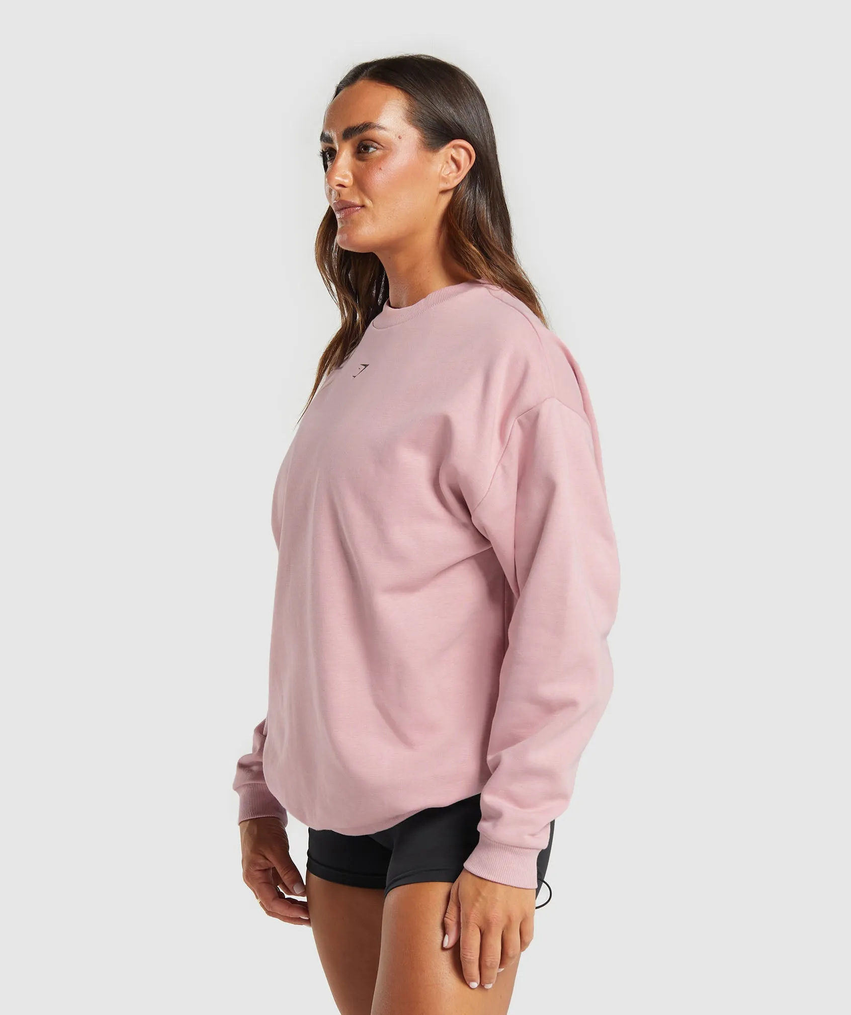 Gymshark Strong Girl Lifting Club Oversized Graphic Crew - Light Pink sold by Gymshark product image thumbnail 3