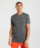 Gymshark Arrival Marl T-Shirt - Black/Silhouette Grey Marl sold by Gymshark