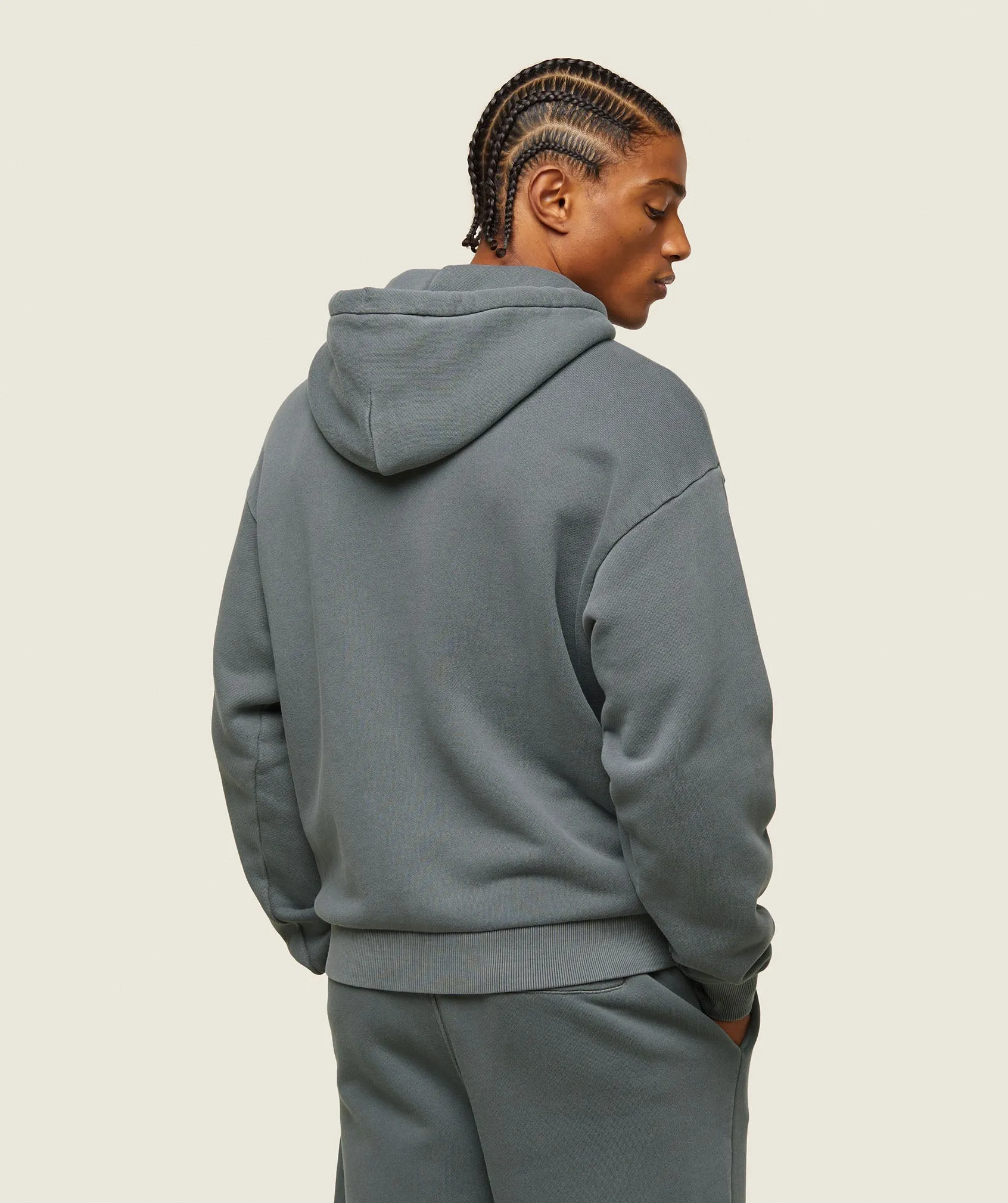 Gymshark everywear Relaxed Zip Hoodie - Slate Teal sold by Gymshark product image thumbnail 3