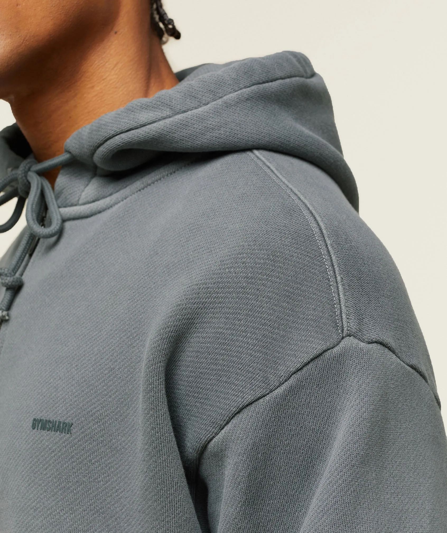 Gymshark everywear Relaxed Zip Hoodie - Slate Teal sold by Gymshark product image thumbnail 5