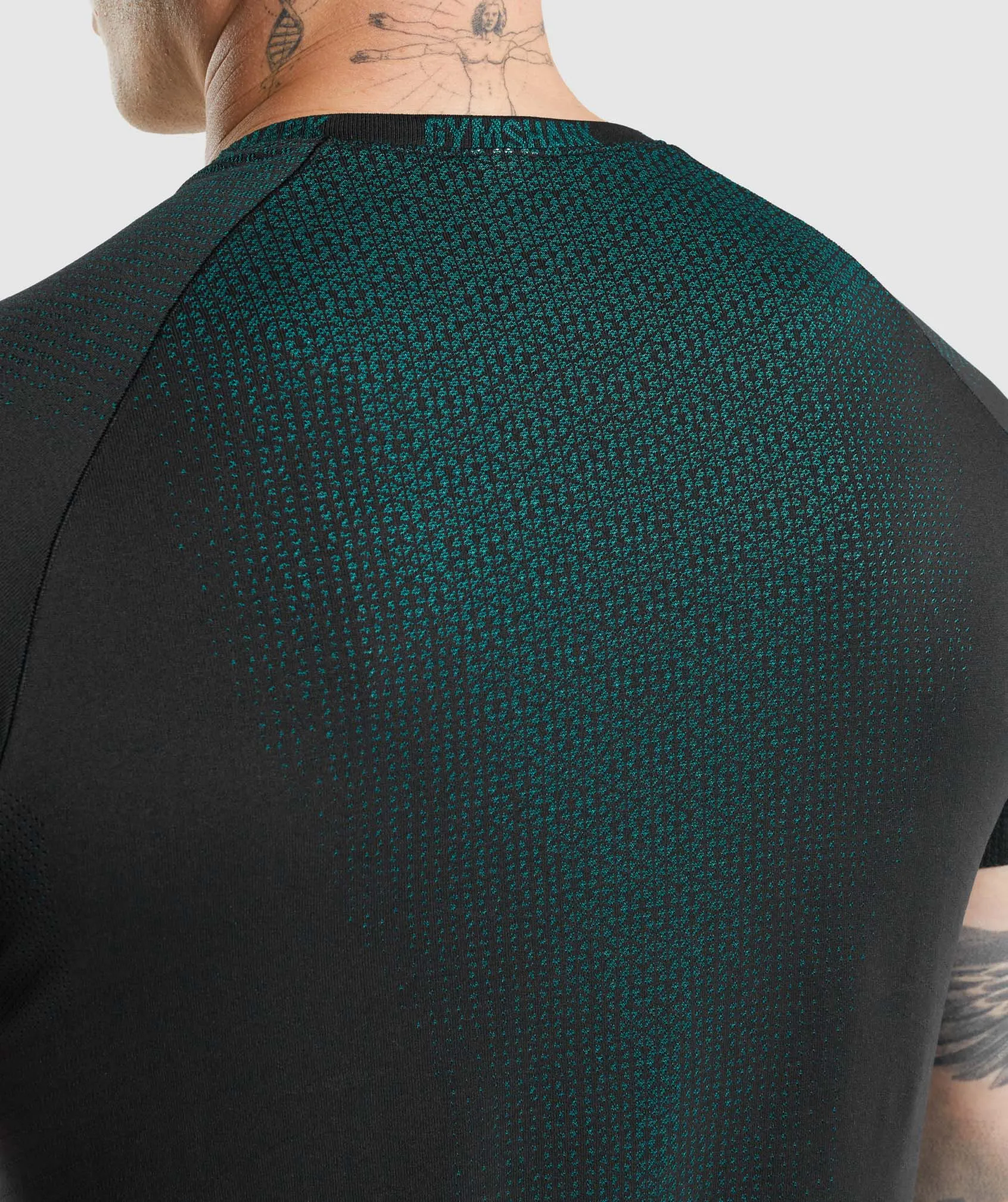 Gymshark Apex Contrast T-Shirt - Black/Teal sold by Gymshark product image thumbnail 5