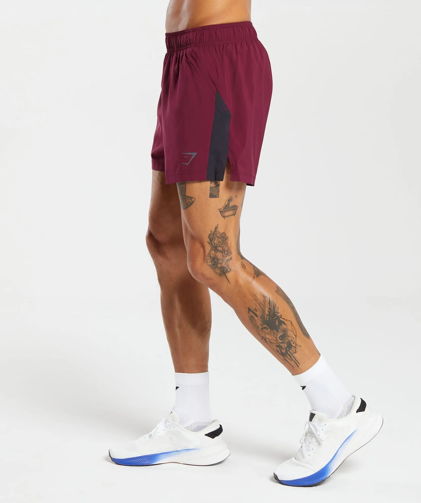 Gymshark Sport 5" Shorts - Plum Pink/Black sold by Gymshark product image thumbnail 3