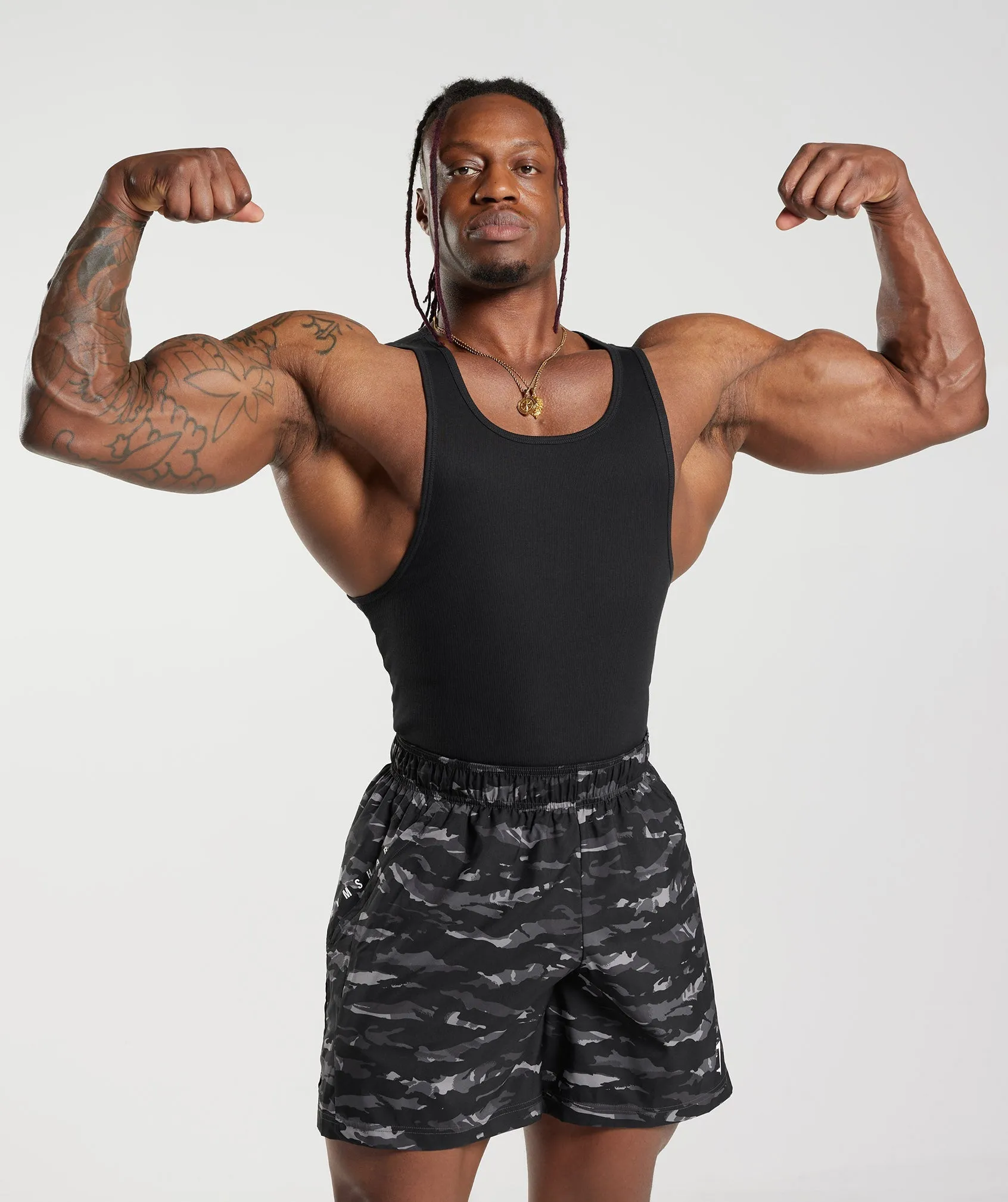 Gymshark Ribbed Tank 1PK - Black sold by Gymshark