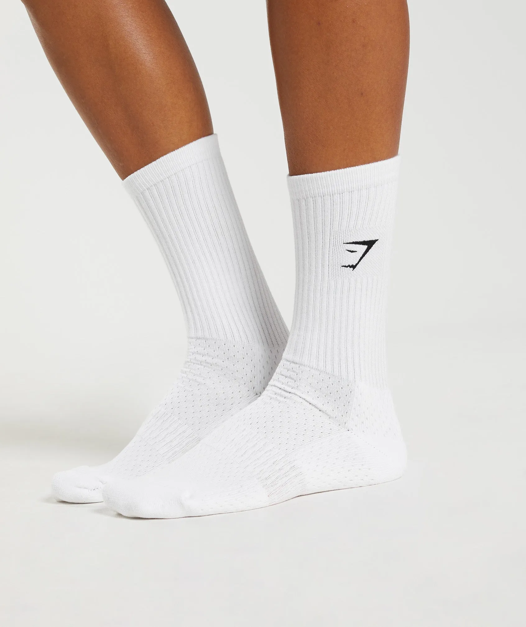 Gymshark Premium Sharkhead Crew Sock - White sold by Gymshark product image thumbnail 2