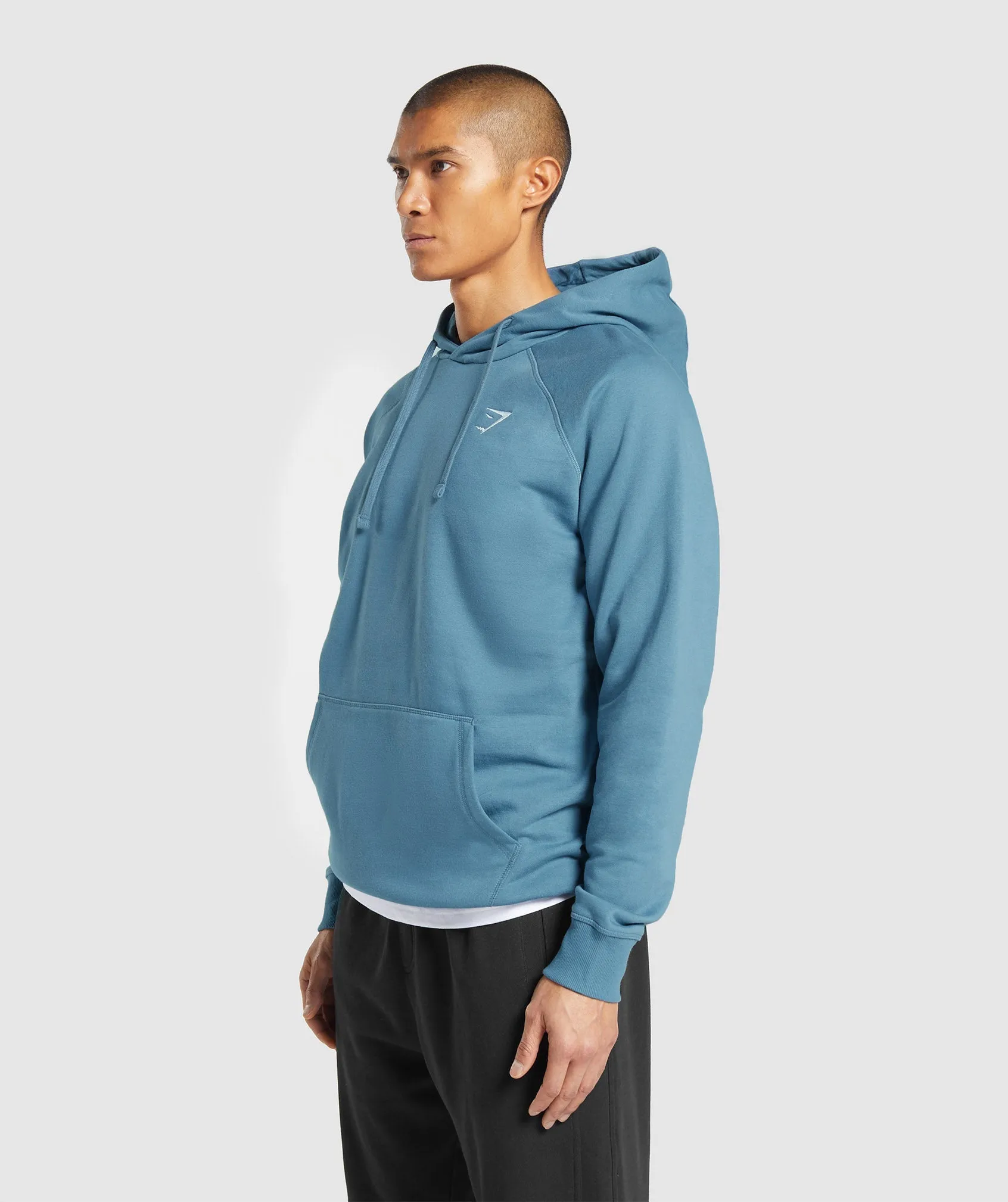 Gymshark Crest Hoodie - Faded Blue sold by Gymshark product image thumbnail 3