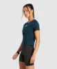 Gymshark Block Crop Top - Navy sold by Gymshark