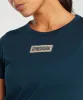 Gymshark Block Crop Top - Navy sold by Gymshark