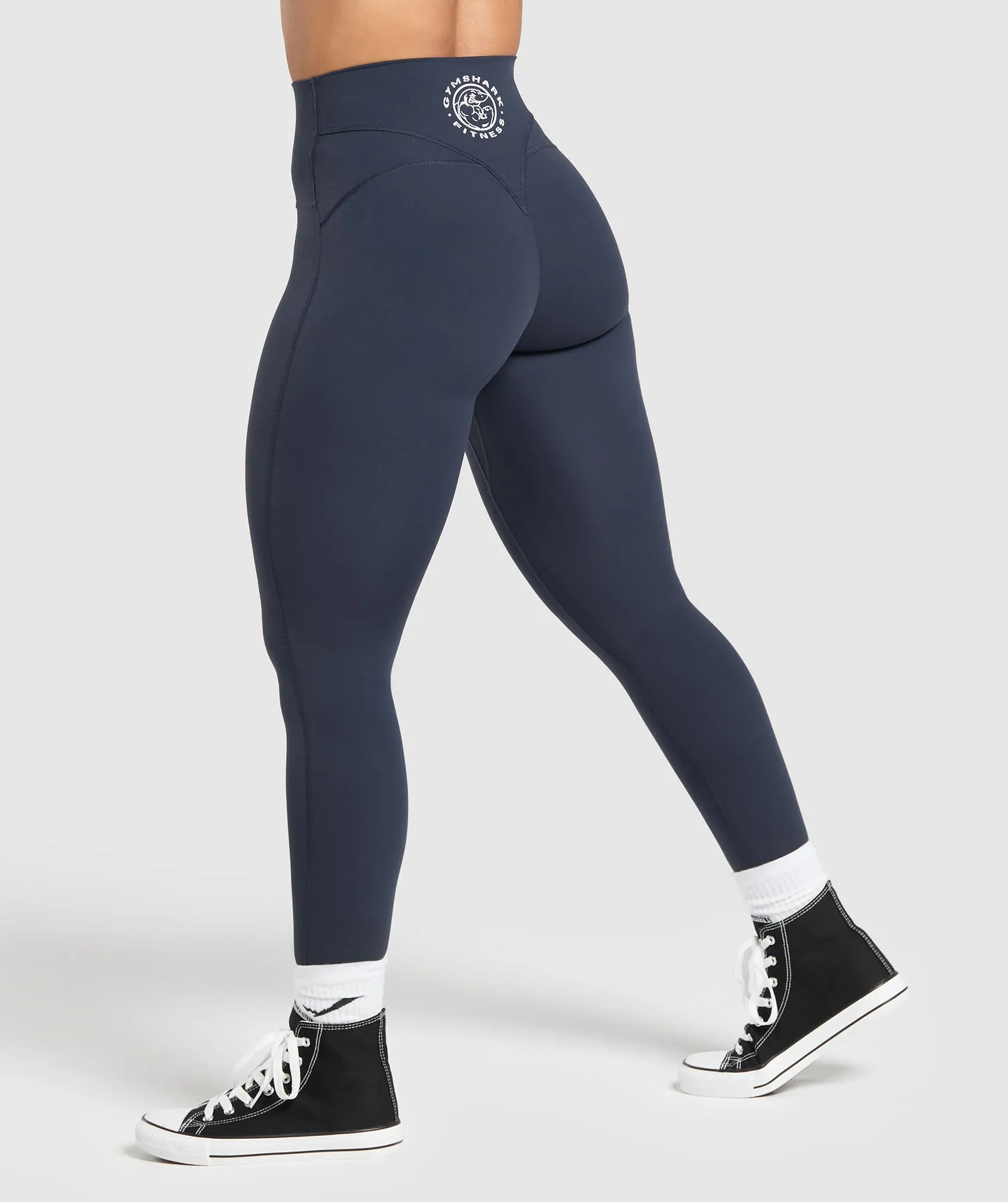 Gymshark Legacy Regular Leggings - Heavy Blue sold by Gymshark product image thumbnail 3