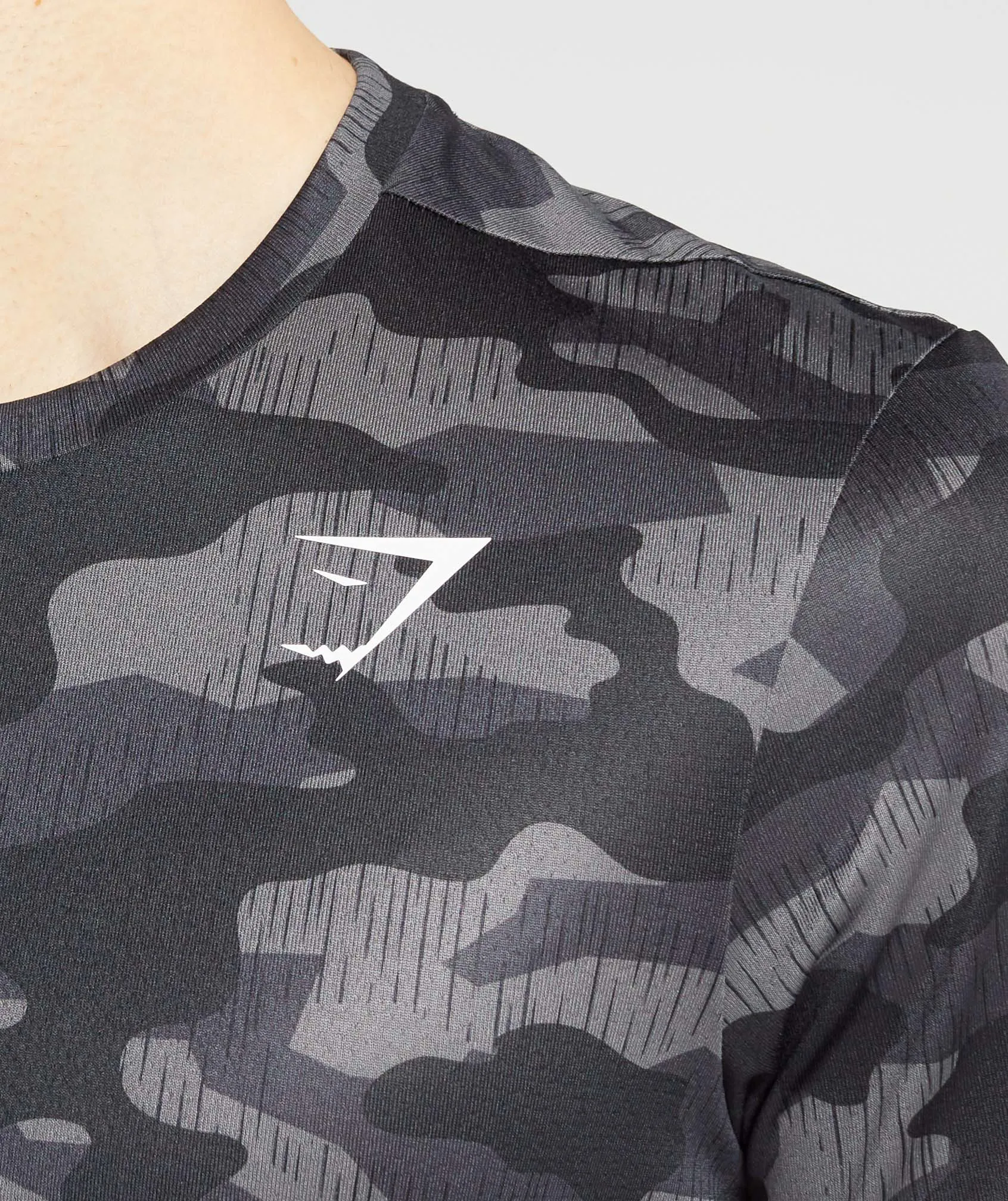Gymshark Arrival T-Shirt - Grey Print sold by Gymshark product image thumbnail 5