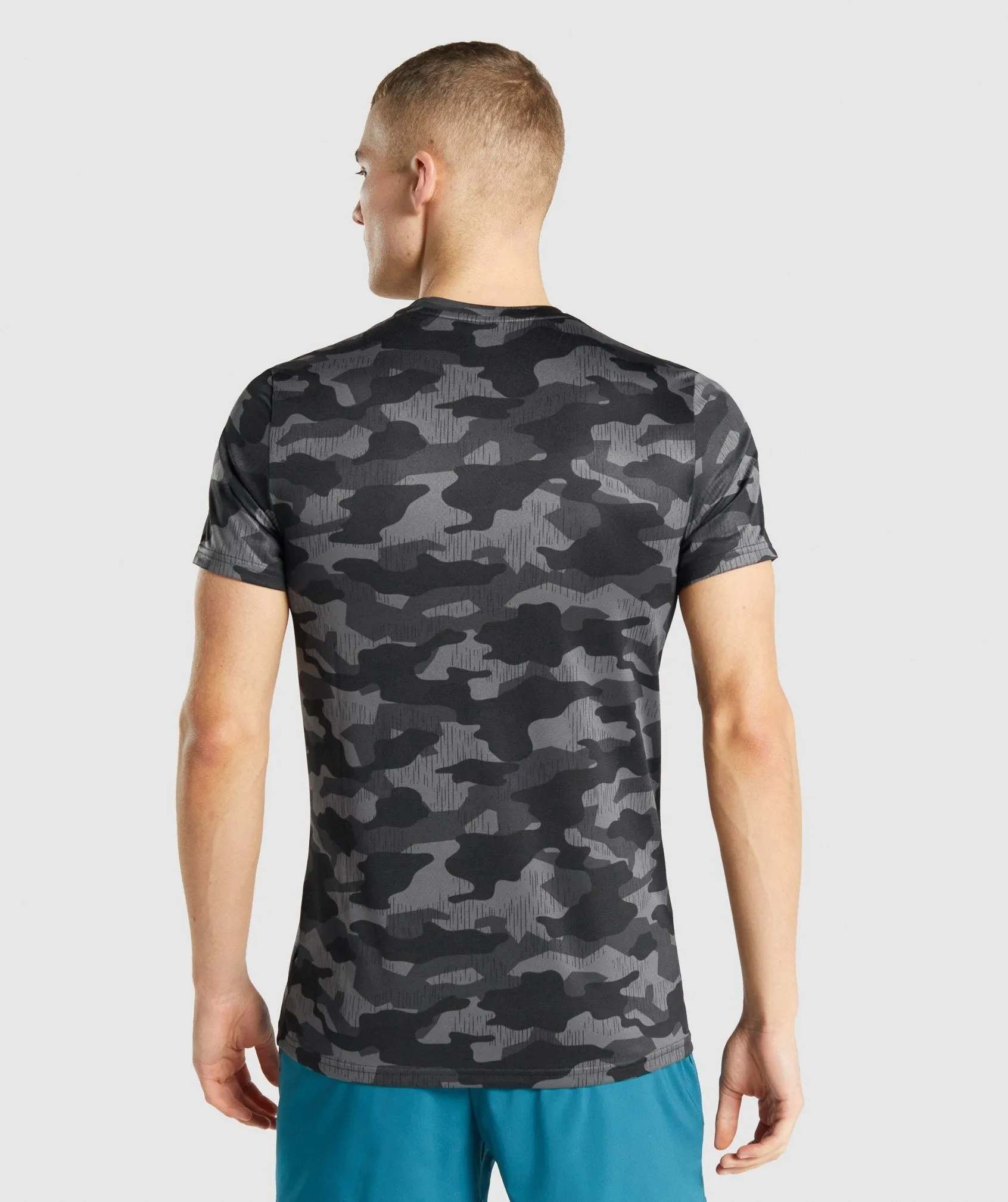 Gymshark Arrival T-Shirt - Grey Print sold by Gymshark product image thumbnail 2