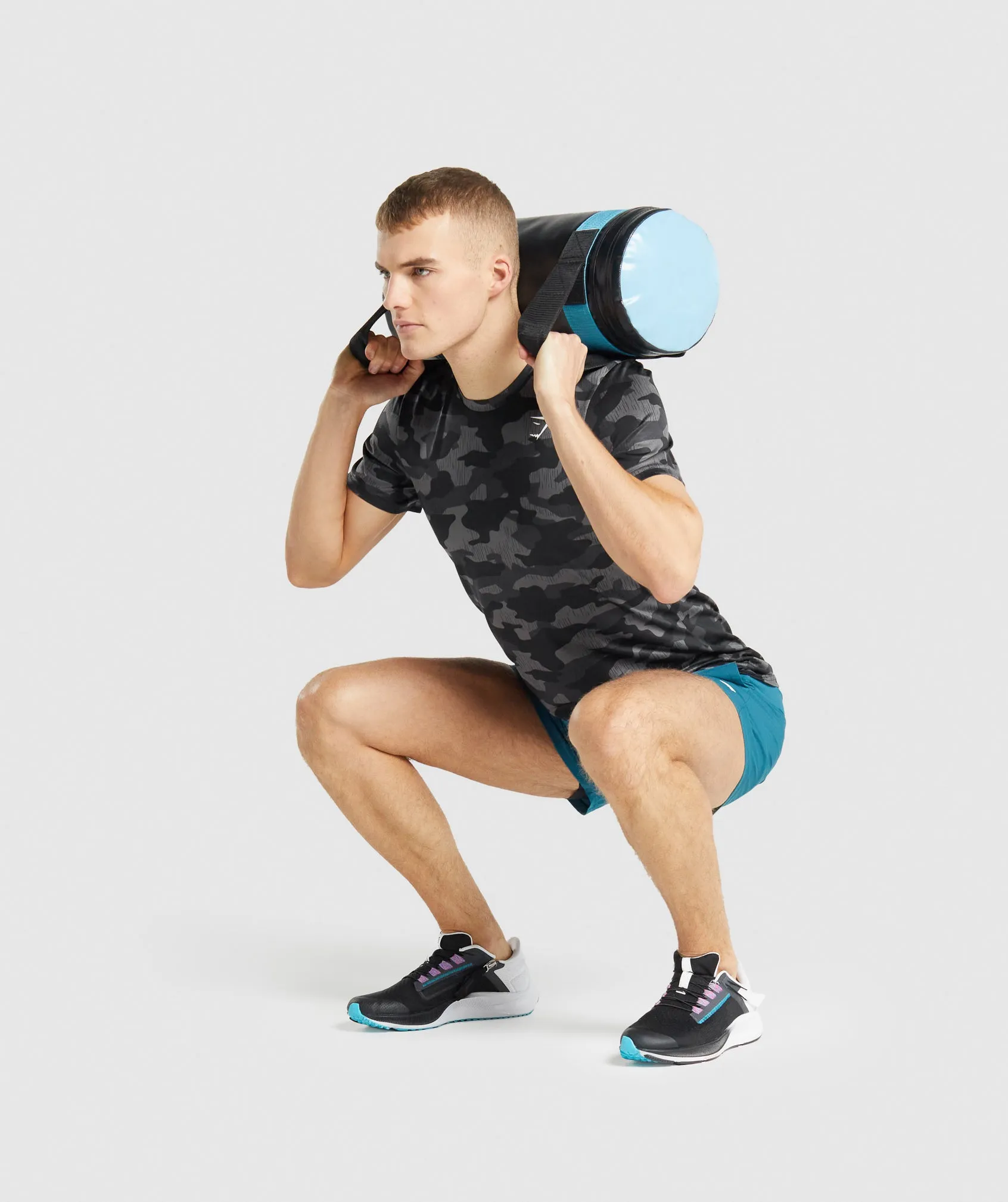 Gymshark Arrival T-Shirt - Grey Print sold by Gymshark product image thumbnail 4