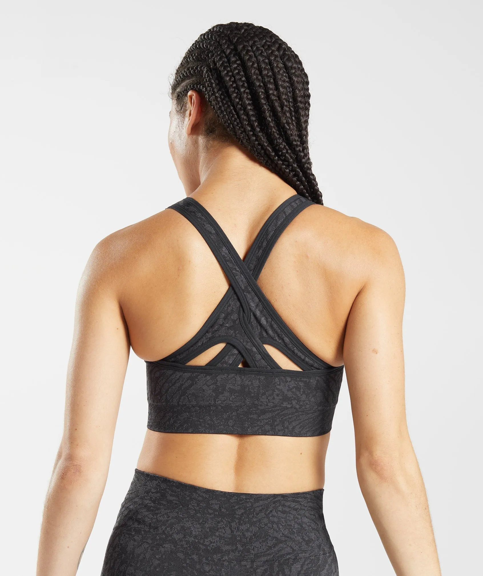 Gymshark Adapt Animal Seamless Sports Bra - Wild | Black sold by Gymshark product image thumbnail 3