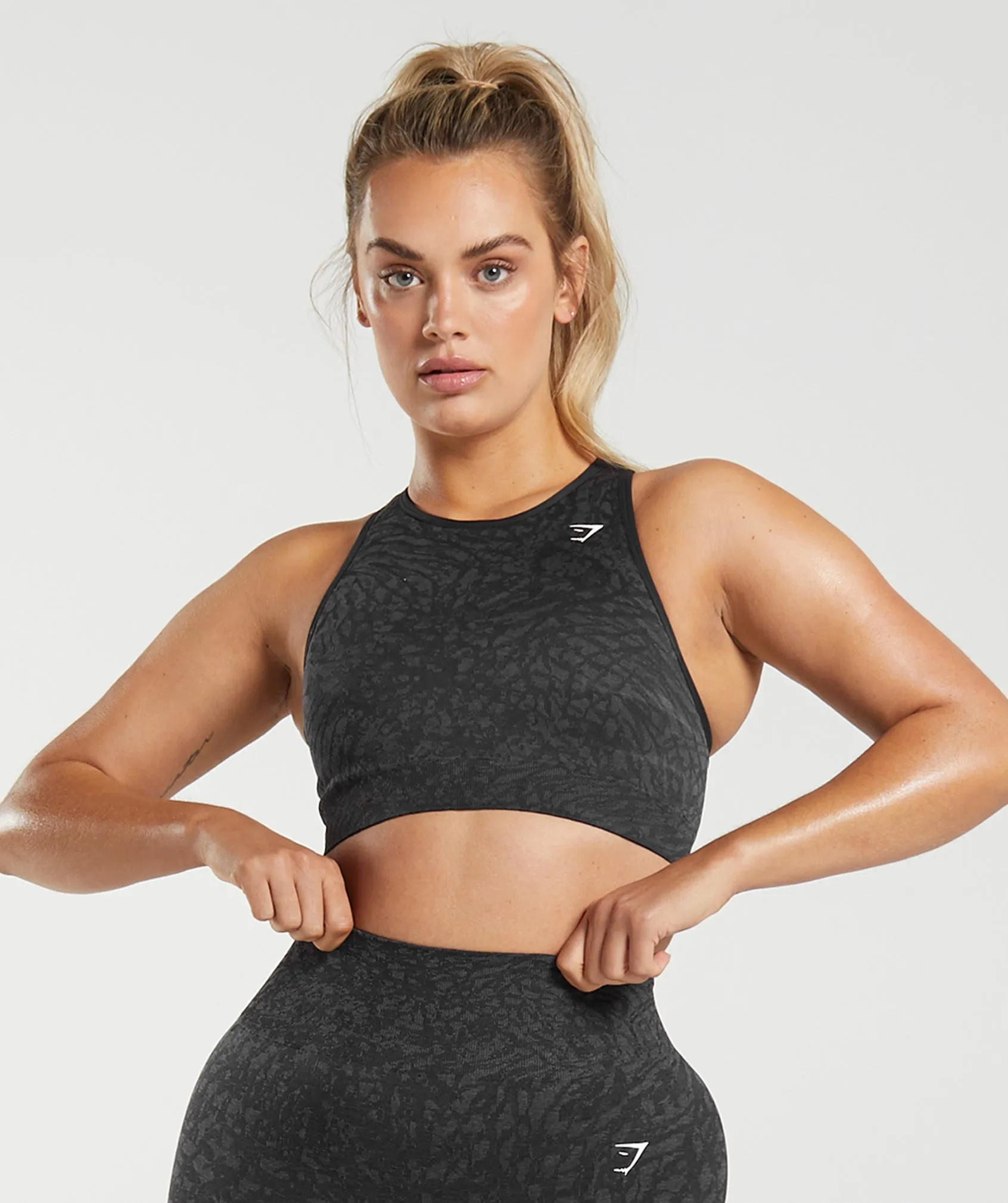 Gymshark Adapt Animal Seamless Sports Bra - Wild | Black sold by Gymshark product image thumbnail 4