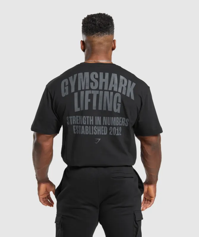 Gymshark Lifting T-Shirt - Black sold by Gymshark