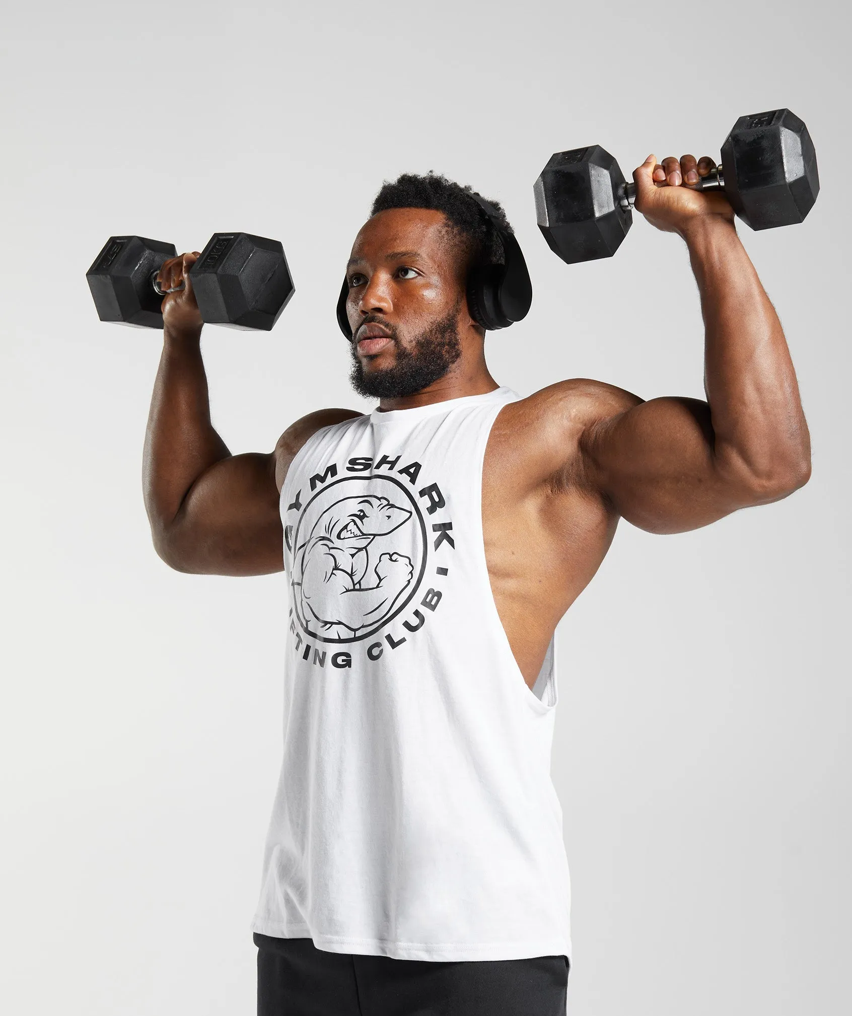 Gymshark Legacy Drop Arm Tank - White sold by Gymshark product image thumbnail 3