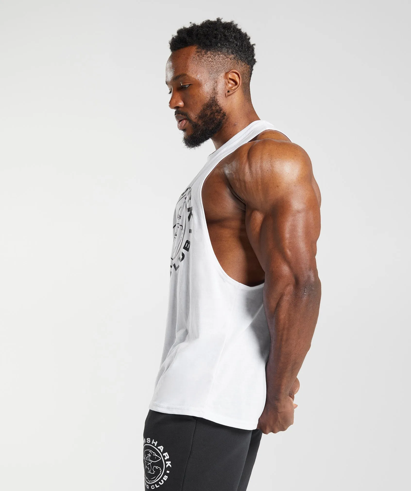 Gymshark Legacy Drop Arm Tank - White sold by Gymshark product image thumbnail 2