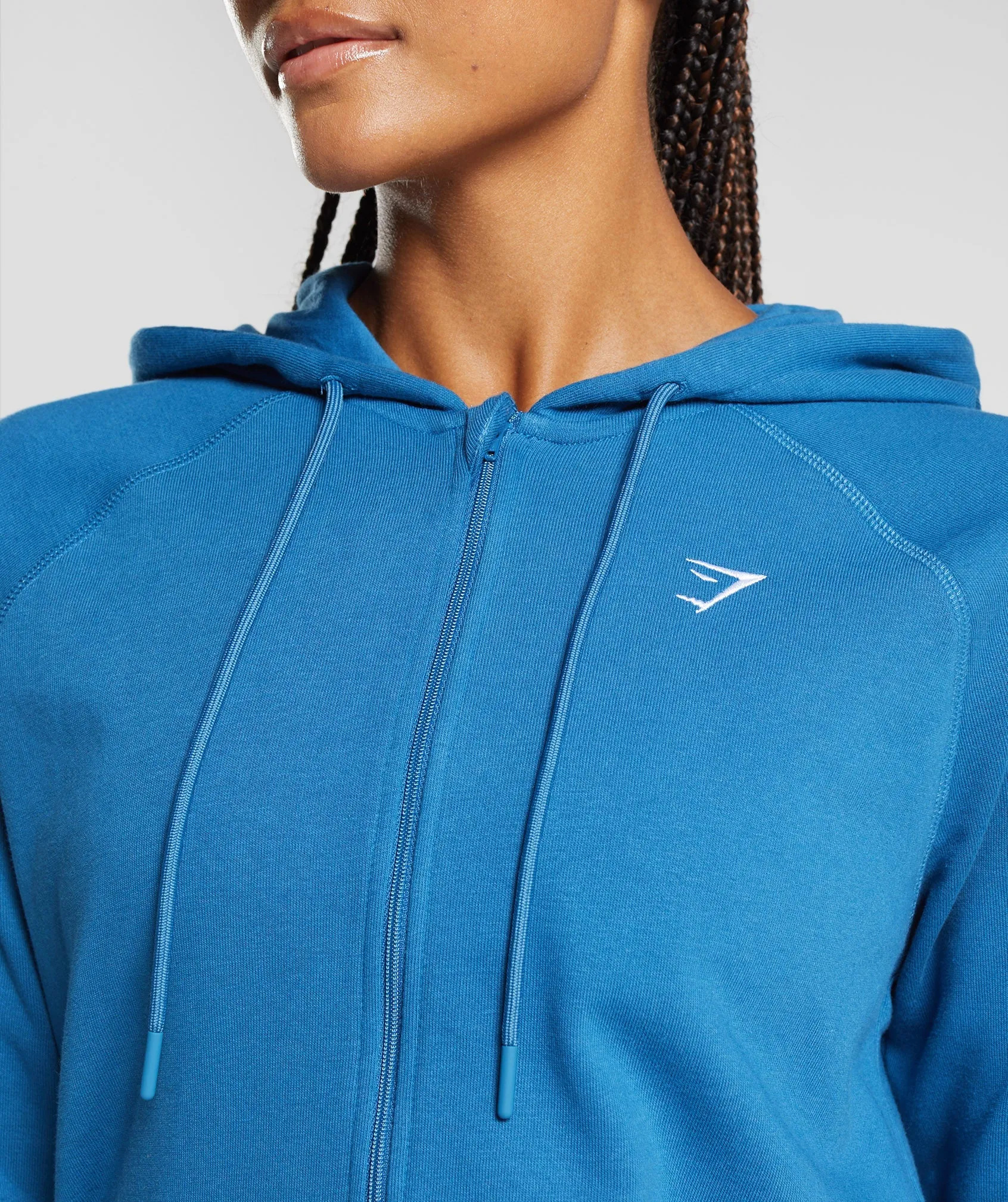 Gymshark Training Zip Hoodie - Lakeside Blue sold by Gymshark product image thumbnail 3