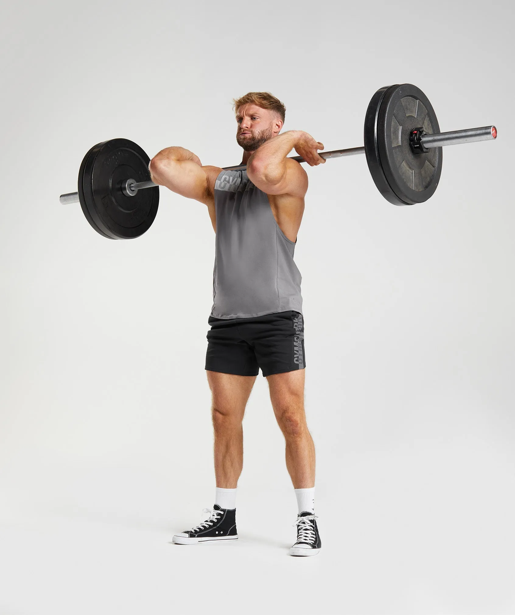 Gymshark Bold React Drop Arm Tank - Coin Grey sold by Gymshark product image thumbnail 4