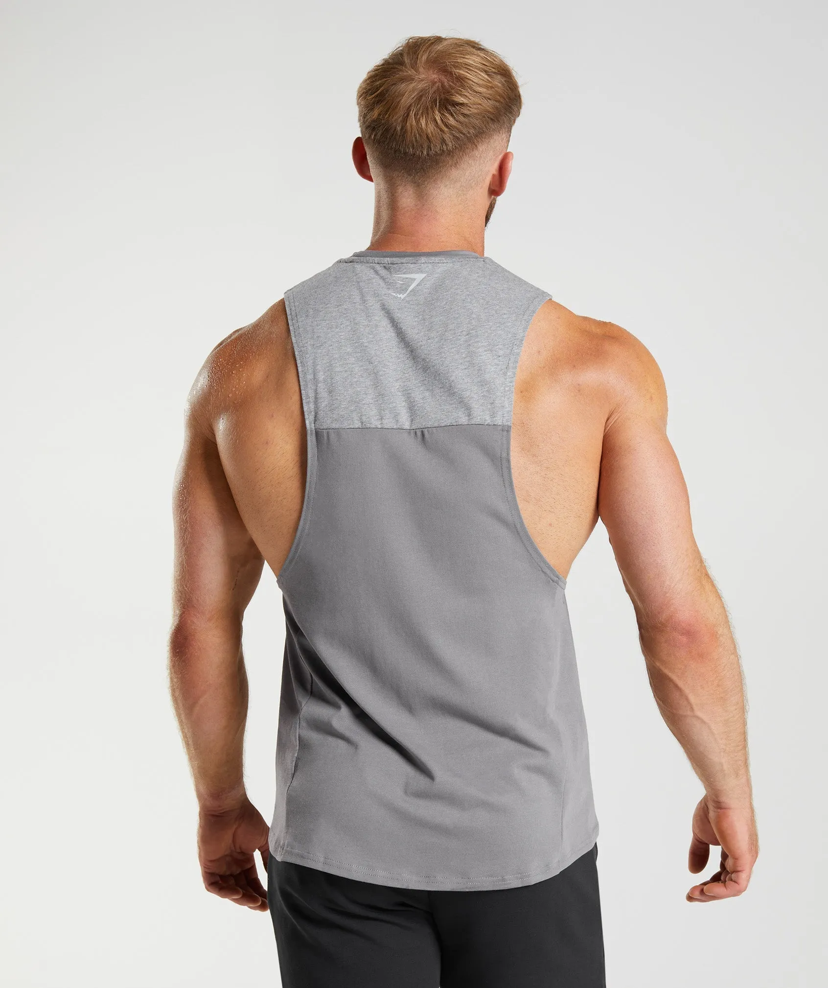 Gymshark Bold React Drop Arm Tank - Coin Grey sold by Gymshark product image thumbnail 2
