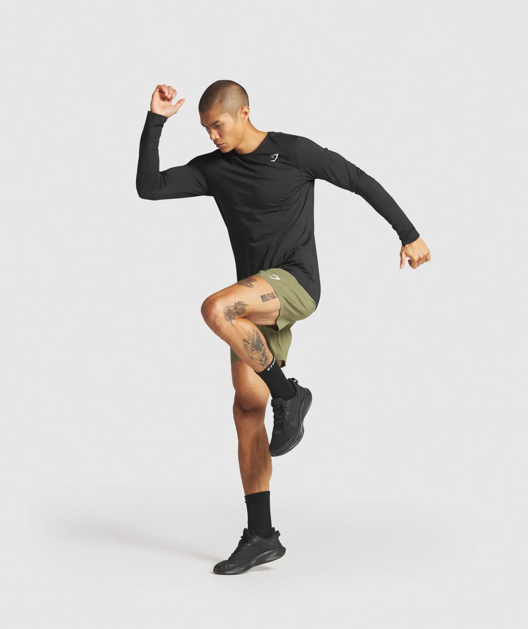 Gymshark Arrival Long Sleeve T-Shirt - Black sold by Gymshark product image thumbnail 3