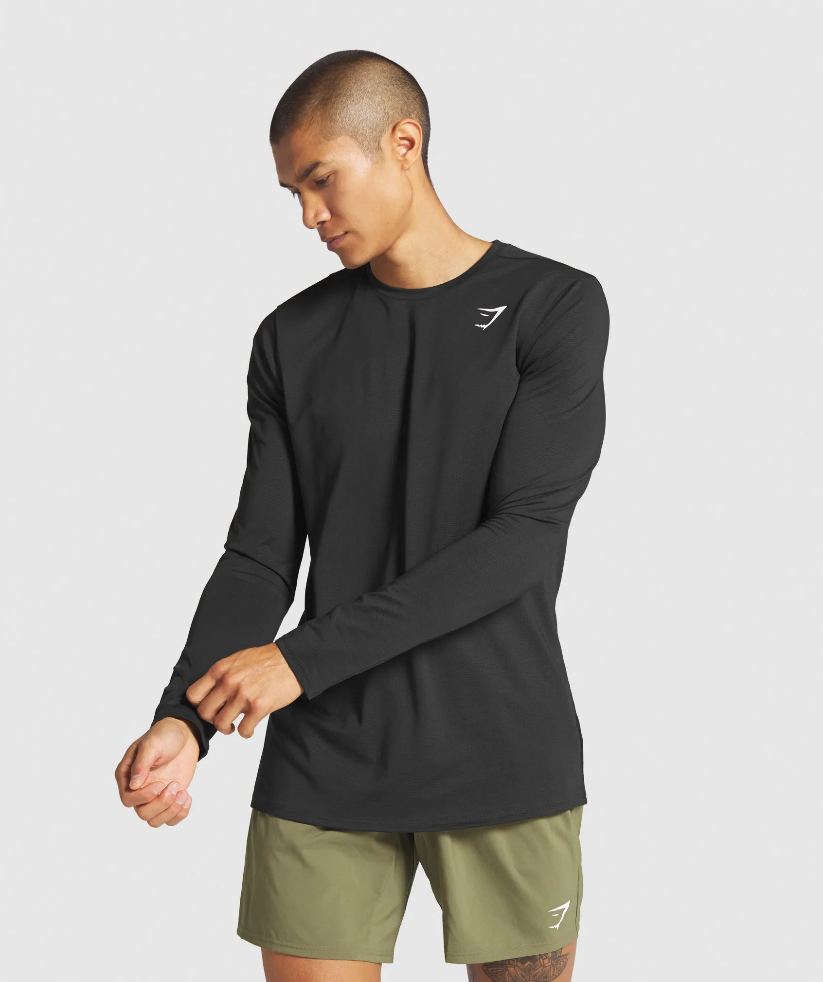 Gymshark Arrival Long Sleeve T-Shirt - Black sold by Gymshark