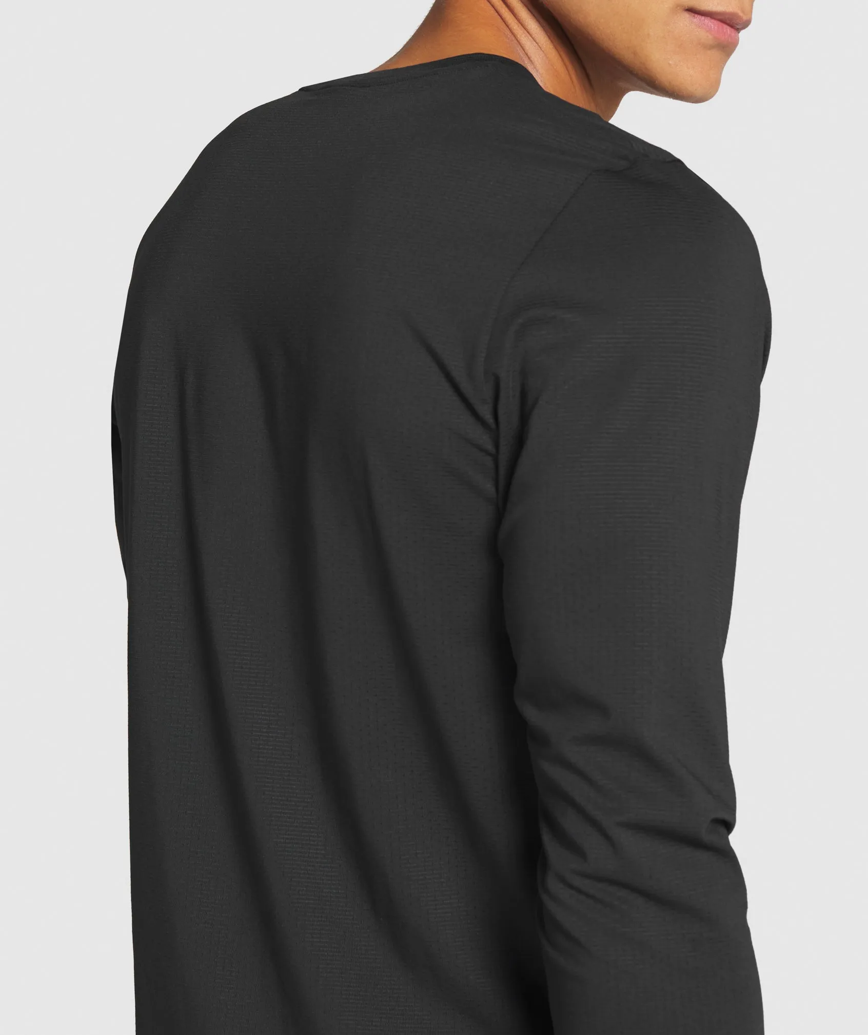 Gymshark Arrival Long Sleeve T-Shirt - Black sold by Gymshark product image thumbnail 5