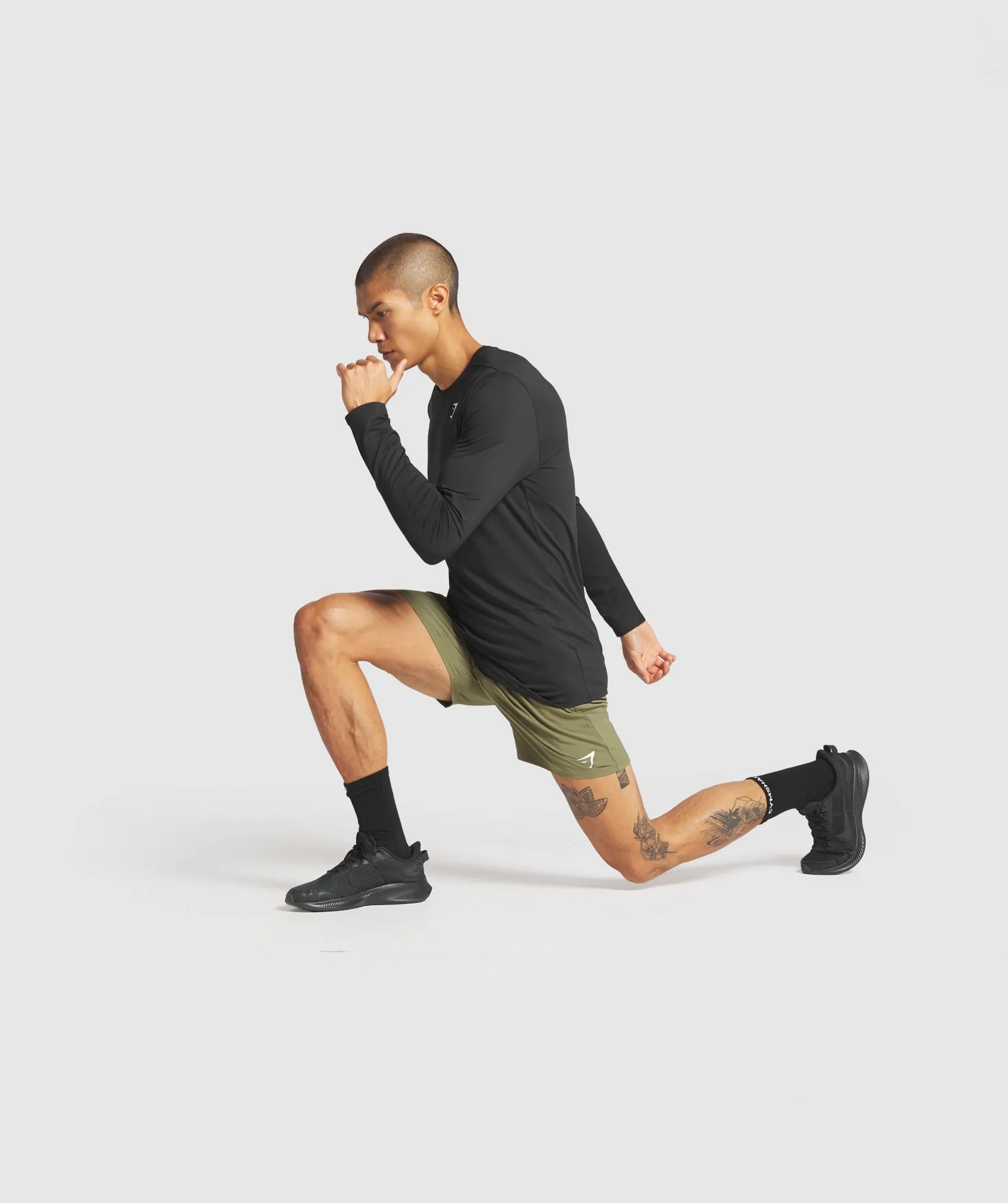 Gymshark Arrival Long Sleeve T-Shirt - Black sold by Gymshark product image thumbnail 4