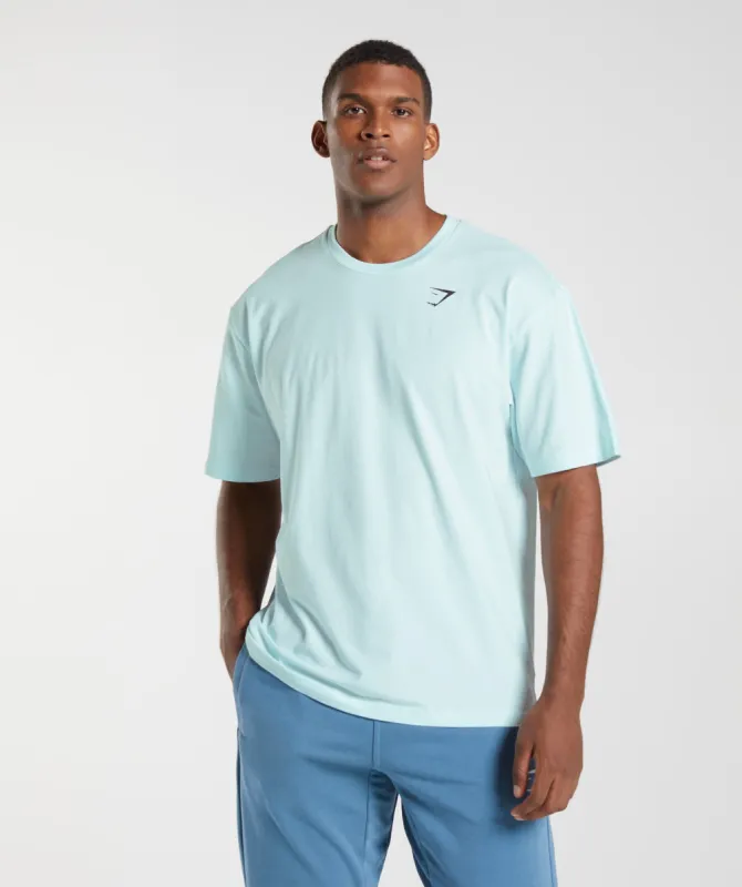 Gymshark Essential Oversized T-Shirt - Icy Blue sold by Gymshark