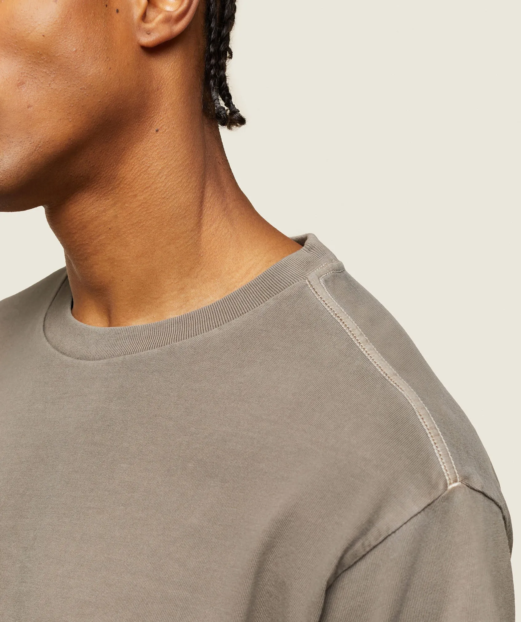 Gymshark everywear Relaxed T-Shirt - Linen Brown sold by Gymshark product image thumbnail 5