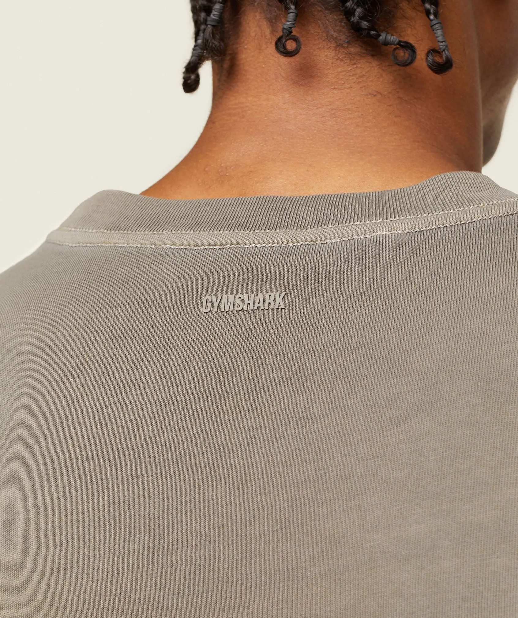 Gymshark everywear Relaxed T-Shirt - Linen Brown sold by Gymshark product image thumbnail 4