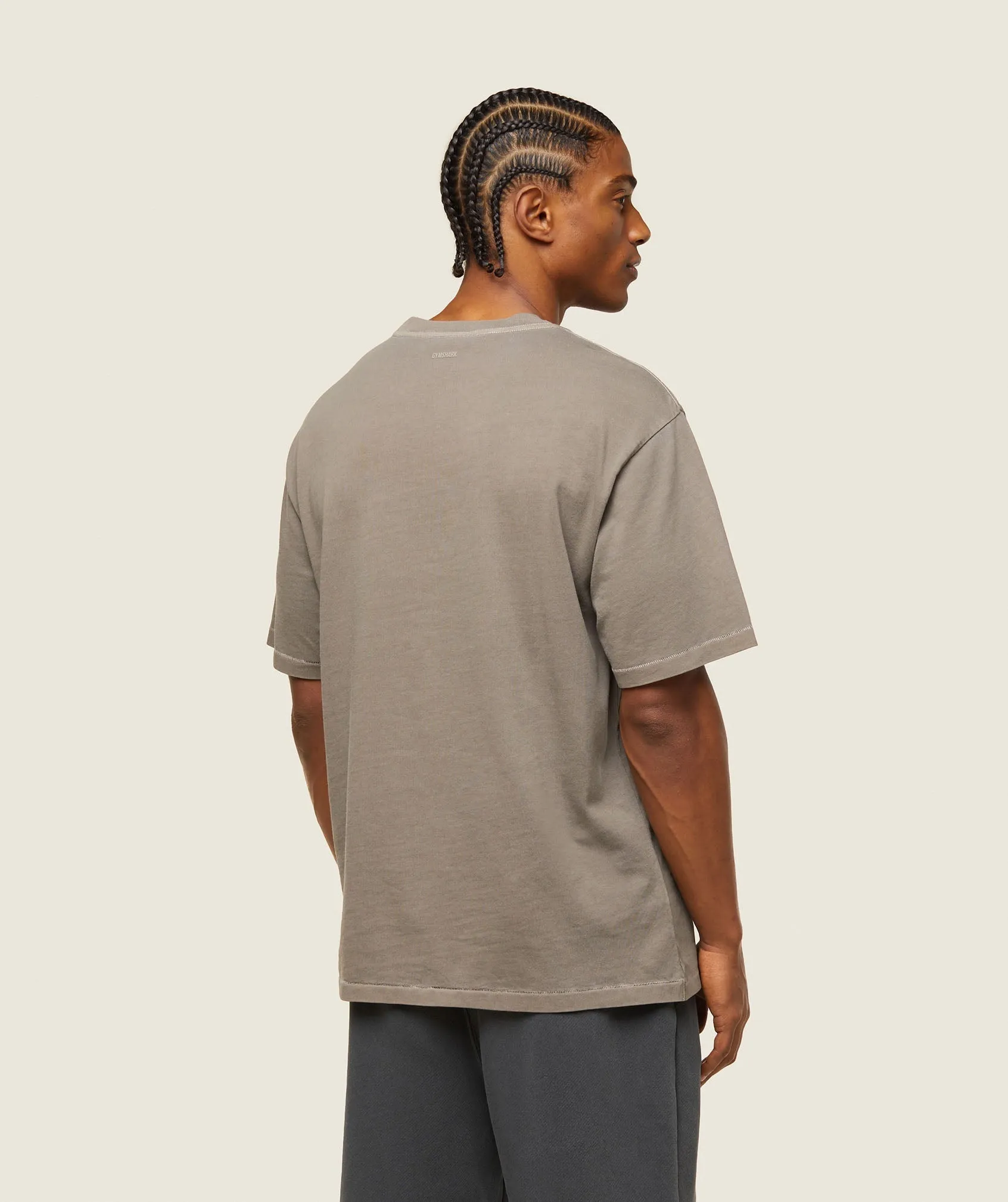 Gymshark everywear Relaxed T-Shirt - Linen Brown sold by Gymshark product image thumbnail 3