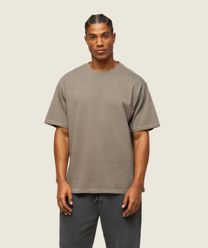 Gymshark everywear Relaxed T-Shirt - Linen Brown sold by Gymshark