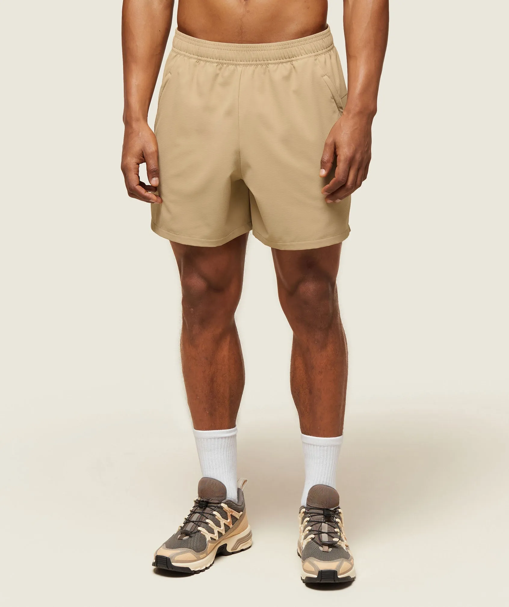 Gymshark everywear Ripstop Shorts - Deep Fawn Brown sold by Gymshark
