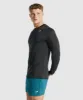 Gymshark Arrival Marl Long Sleeve T-Shirt - Black Marl sold by Gymshark