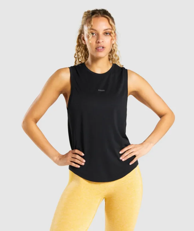 Gymshark Flex Tank - Black/Charcoal made by Gymshark