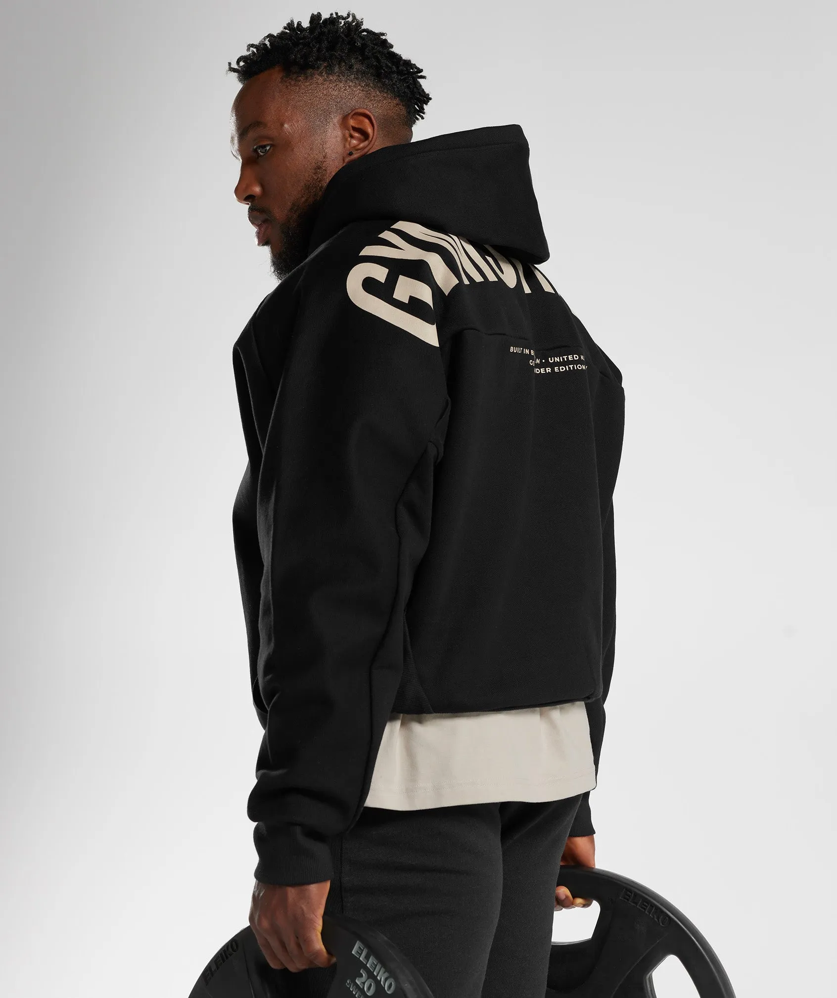 Gymshark Founders Hoodie - Black sold by Gymshark product image thumbnail 3