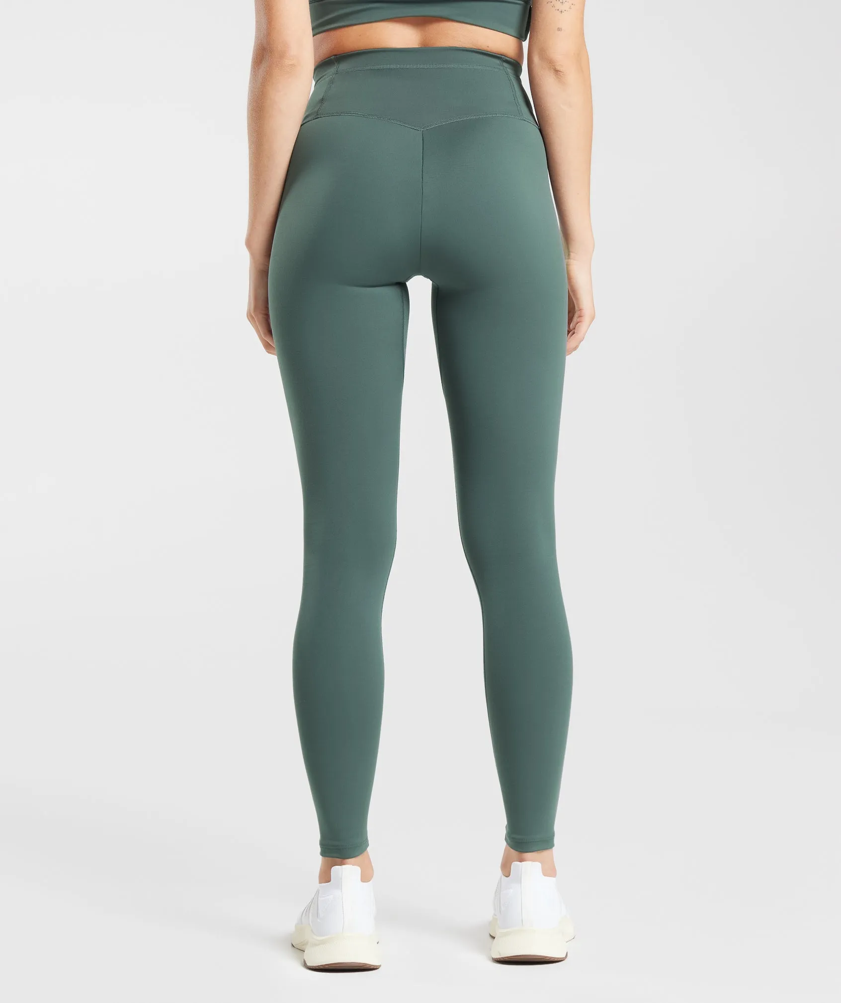 Gymshark Everyday V Waistband Leggings - Slate Teal sold by Gymshark product image thumbnail 2