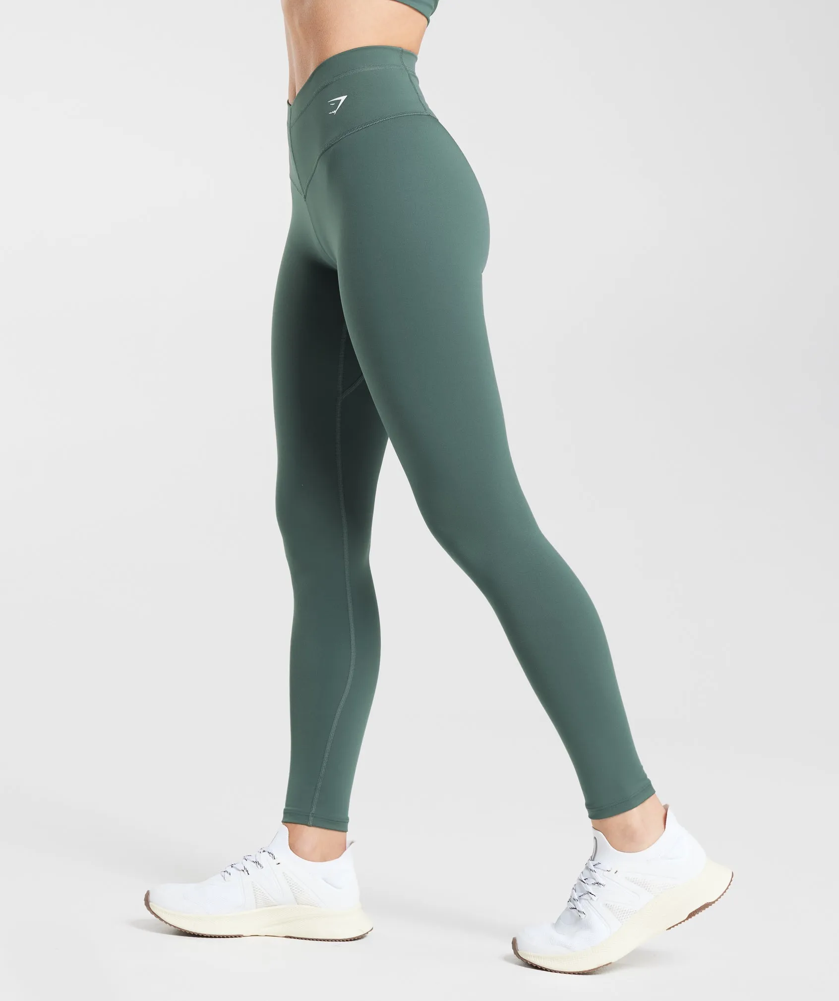 Gymshark Everyday V Waistband Leggings - Slate Teal sold by Gymshark product image thumbnail 3